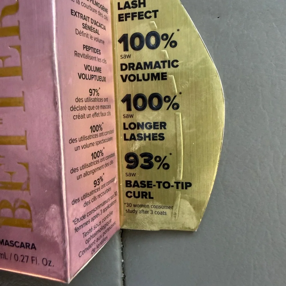 Too Faced Better Than S** Voluptuous Volume Mascara Black 0.27oz New in Box